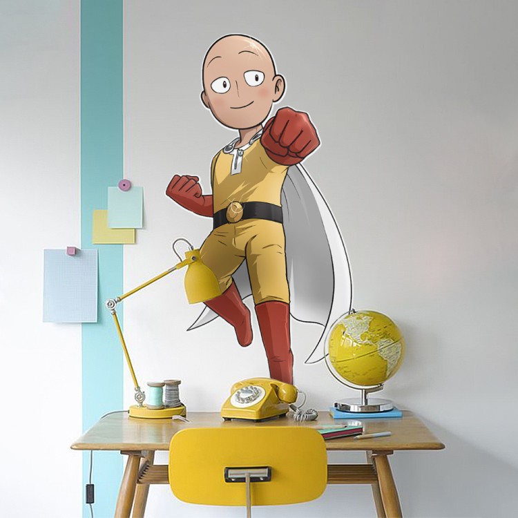 Αυτοκόλλητο Τοίχου Cute Saitama - One Punch Man