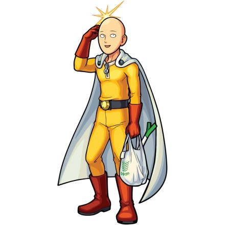 Saitama with poncho - One Punch Man