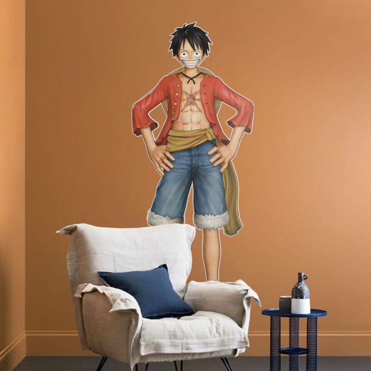 Αυτοκόλλητο Τοίχου Smiley Luffy - One Piece