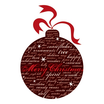 Merry Christmas ornament