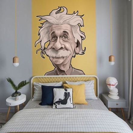 Albert Einstein Αυτοκόλλητο Τοίχου