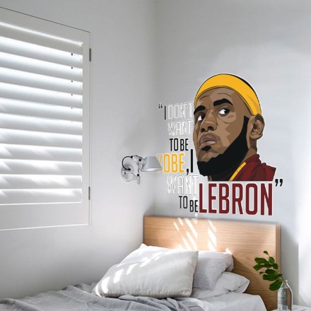 Lebron James Αυτοκόλλητο Τοίχου