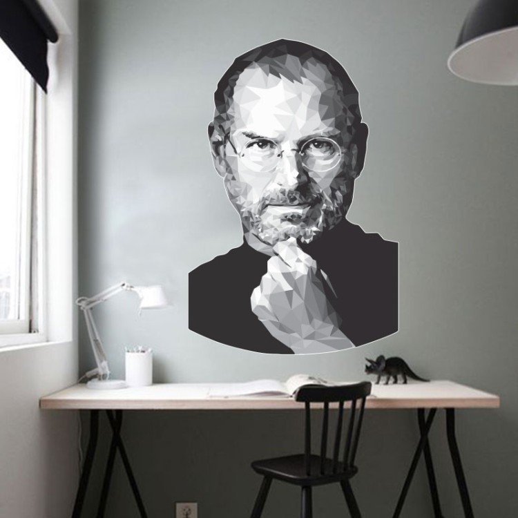 Αυτοκόλλητο Τοίχου Steve Jobs