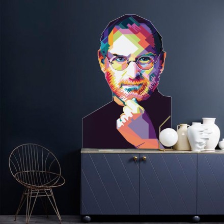 Steve Jobs-2 Αυτοκόλλητο Τοίχου