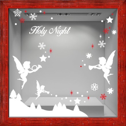 Holy Night Αυτοκόλλητο Βιτρίνας