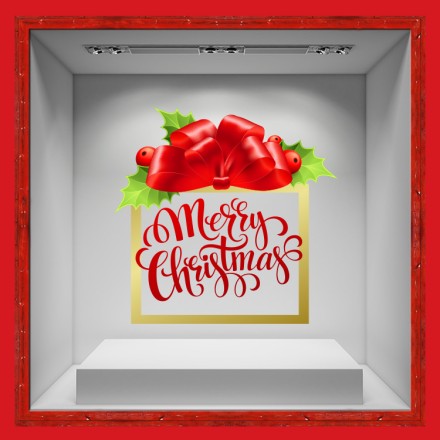 Christmas Present Αυτοκόλλητο Βιτρίνας