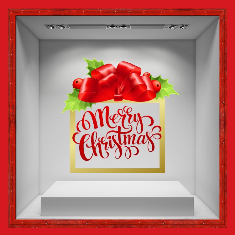 Αυτοκόλλητο Βιτρίνας Christmas Present