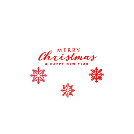 Red n' White Christmas Snowflakes