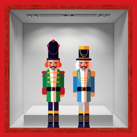 Christmas Soldiers Αυτοκόλλητο Βιτρίνας