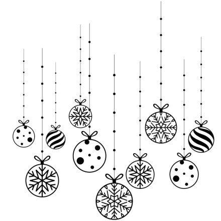 White Christmas Balls