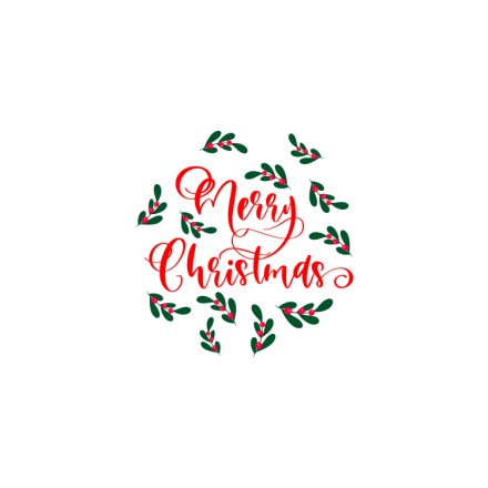 Merry Christmas Berries Garland