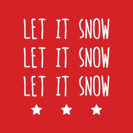 Let it snow... Αυτοκόλλητο Βιτρίνας