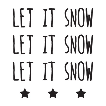 Let it snow...