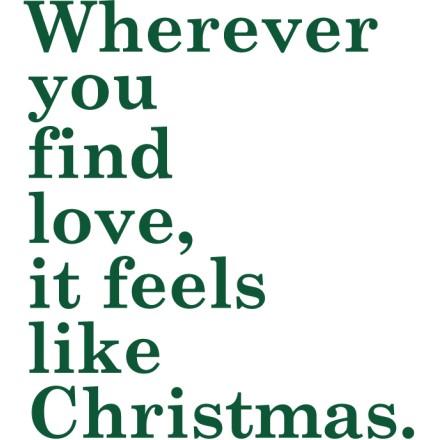 ...Feels like Christmas Αυτοκόλλητο Βιτρίνας