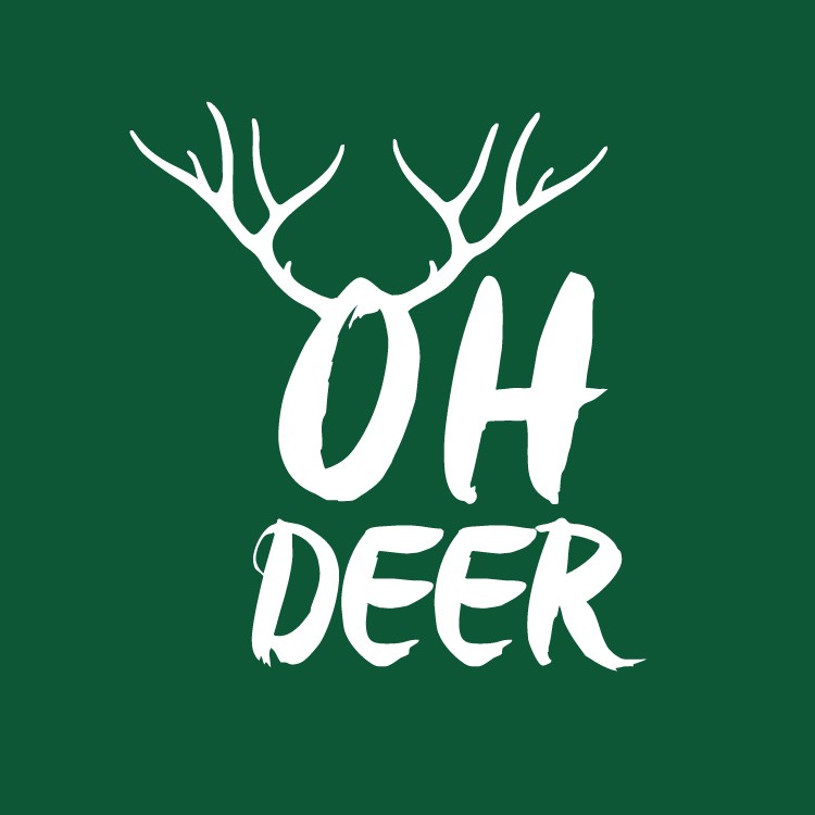 Αυτοκόλλητο Βιτρίνας Oh deer