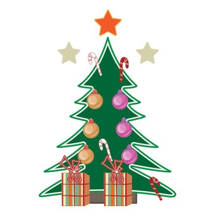 Χριστουγεννιάτικο Δέντρο με στολίδια