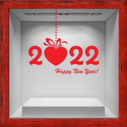 Happy New Year 2022 Heart