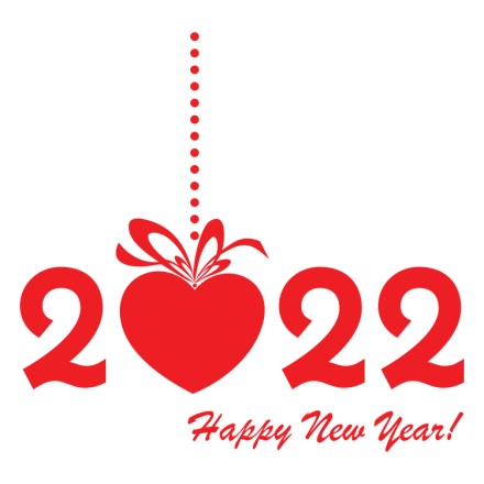 Happy New Year 2022 Heart