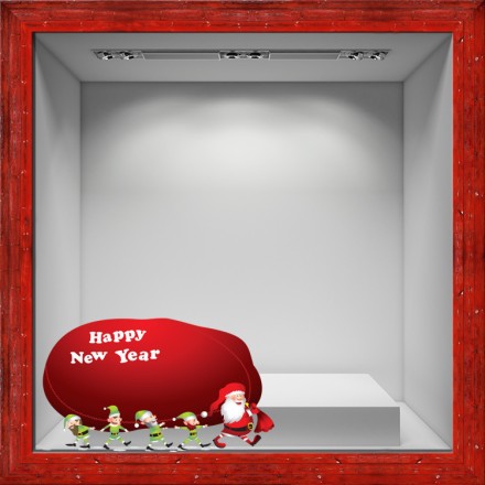 Happy New Year Christmas bag