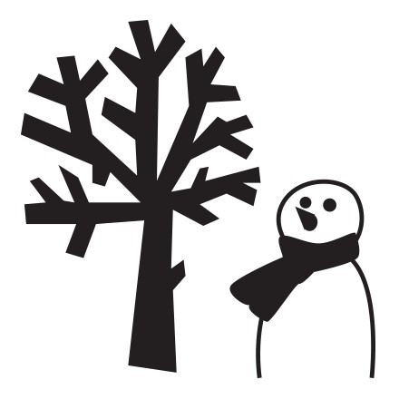 Χιονάνθρωπος με δέντρο
