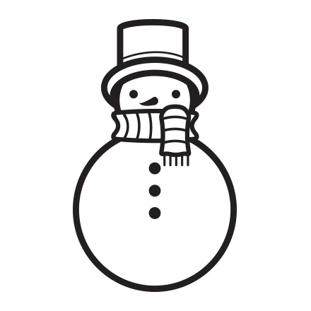 Χιονάνθρωπος με καπέλο