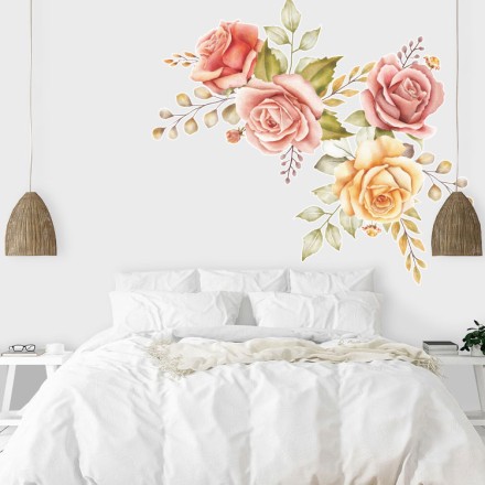Roses Αυτοκόλλητο Τοίχου