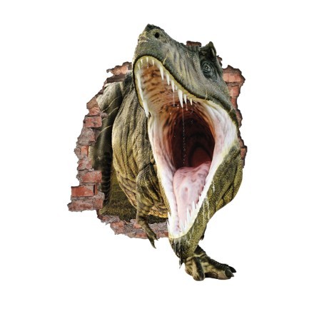 Δεινόσαυρος με ανοιχτό στόμα