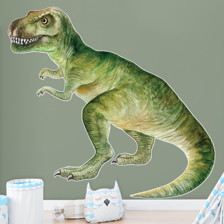 Αυτοκόλλητο Τοίχου Πράσινος Τυραννόσαυρος