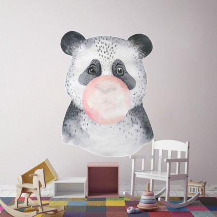 Bubblegum Panda Αυτοκόλλητο Τοίχου