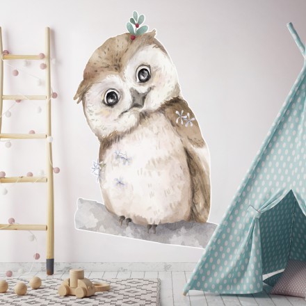 Owl Αυτοκόλλητο Τοίχου