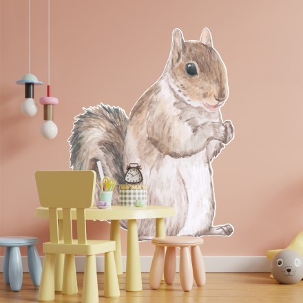 Squirrel Αυτοκόλλητο Τοίχου