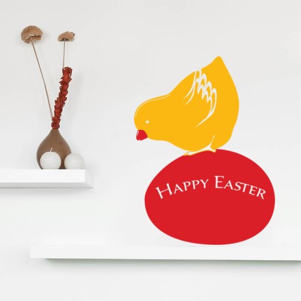 Happy Easter Bird Αυτοκόλλητο Βιτρίνας