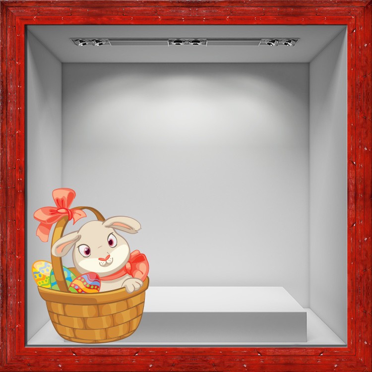 Αυτοκόλλητο Βιτρίνας Baby Easter Bunny