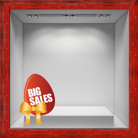 Big sales red egg Αυτοκόλλητο Βιτρίνας