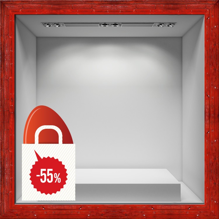Αυτοκόλλητο Βιτρίνας Easter Sales -55%