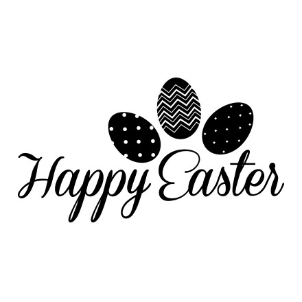 Happy Easter with Eggs