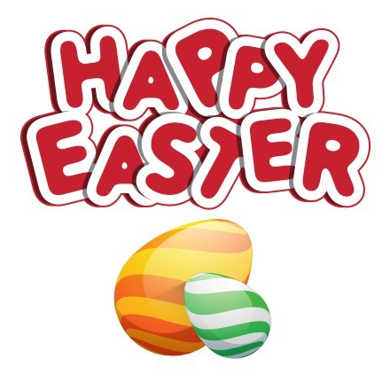 Happy Easter Red Letters