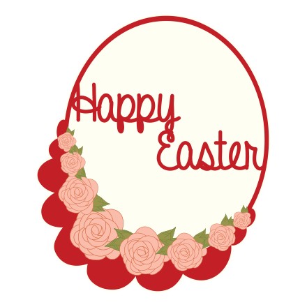 Happy Easter Red Roses