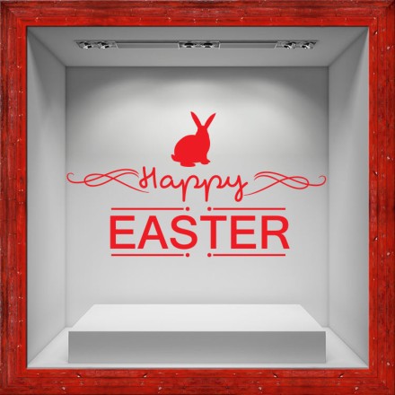Easter Bunny Αυτοκόλλητο Βιτρίνας