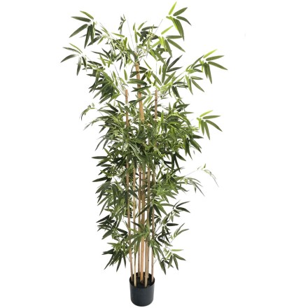 BAMBOO ΤΕΧΝΗΤΟ ΦΥΤΟ ΥΦΑΣΜΑ ΠΛΑΣΤΙΚΟ ΠΡΑΣΙΝΟ D90xH190cm
