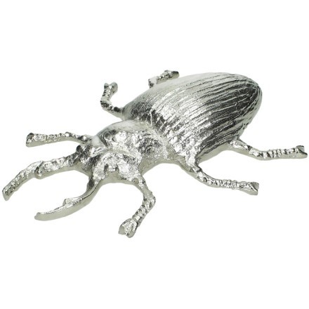 BEETLE DECO ΣΚΑΘΑΡΙ ΑΣΗΜΙ 32x25xH5cm Έπιπλα & Διακοσμητικά