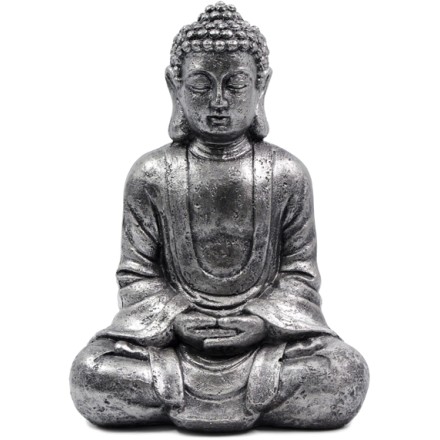 BUDDHA DECO ΒΟΥΔΑΣ POLYRESIN ΑΣΗΜΙ ΑΝΤΙΚΕ 25x17xH35cm Έπιπλα & Διακοσμητικά