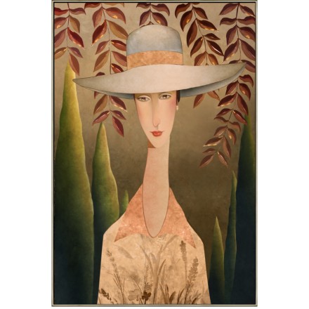 CHAPEAUX LADY 2 ΠΙΝΑΚΑΣ ΚΑΜΒΑΣ ΣΑΜΠΑΝΙ ΚΟΡΝΙΖΑ 80x120xΥ4,5cm