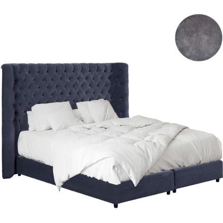 DIECI ΚΡΕΒΑΤΙ (ΓΙΑ ΣΤΡΩΜΑ 160x200cm) MIDNIGHT BLUE 211x168xH137cm