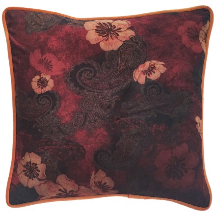 FLEUR ΔΙΑΚΟΣΜΗΤΙΚΟ ΜΑΞΙΛΑΡΙ ΥΦΑΣΜΑ POLYESTER ΠΟΛΥΧΡΩΜΟ 45x45cm Έπιπλα & Διακοσμητικά