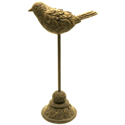 FUGLE ΠΟΥΛΙ POLYRESIN ΑΝΤΙΚΕ ΧΡΥΣΟ 15,7x12,3xΥ42,5cm