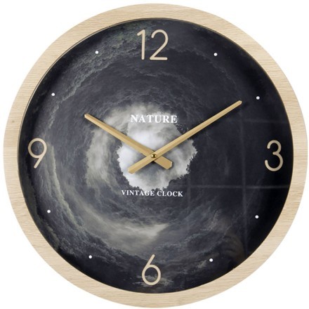 GALAXY ΡΟΛΟΪ ΤΟΙΧΟΥ MDF/ΓΥΑΛΙ ΜΑΥΡΟ/ΦΥΣΙΚΟ/ΓΚΡΙ Δ50xΥ6cm
