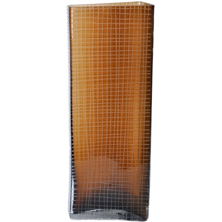 GRAVIR HONEY ΒΑΖΟ ΓΥΑΛΙ ΚΑΦΕ 15,5x11,5xH43,5cm Έπιπλα & Διακοσμητικά
