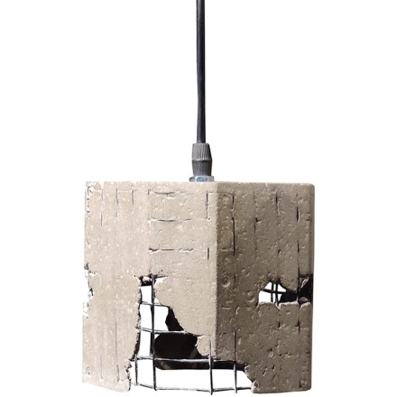 GRID 1 ΦΩΤΙΣΤΙΚΟ ΟΡΟΦΗΣ ΤΣΙΜΕΝΤΟ ΜΕΤΑΛΛΟ D13xH12,5cm Έπιπλα & Διακοσμητικά