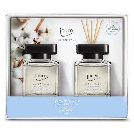 IPURO ESSENTIALS COTTON FIELDS ΑΡΩΜΑΤΙΚΟ ΧΩΡΟΥ ΣΕΤ 2x50ml